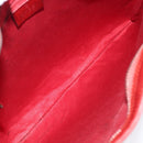 GUCCI Shoulder Bag Leather Red Silver 113013 Auth 214260-20