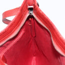 GUCCI Shoulder Bag Leather Red Silver 113013 Auth 214260-21