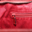 GUCCI Shoulder Bag Leather Red Silver 113013 Auth 214260-23