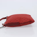 GUCCI Shoulder Bag Leather Red Silver 113013 Auth 214260-5