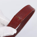 GUCCI Shoulder Bag Leather Red Silver 113013 Auth 214260-9