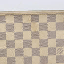 LOUIS VUITTON Damier Azur Neverfull MM Pouch LV Auth 214267-4