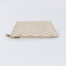 LOUIS VUITTON Damier Azur Neverfull MM Pouch LV Auth 214267-6