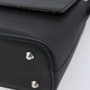 BURBERRY Shoulder Bag Leather Black Silver Auth 214273A-10