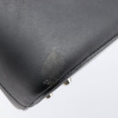 BURBERRY Shoulder Bag Leather Black Silver Auth 214273A-14