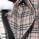 BURBERRY Shoulder Bag Leather Black Silver Auth 214273A-22