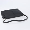 BURBERRY Shoulder Bag Leather Black Silver Auth 214273A-7