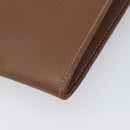 HERMES Onimetu Shoulder Bag Leather Brown Auth 214275A-13