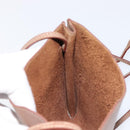 HERMES Onimetu Shoulder Bag Leather Brown Auth 214275A-17