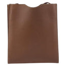 HERMES Onimetu Shoulder Bag Leather Brown Auth 214275A-2