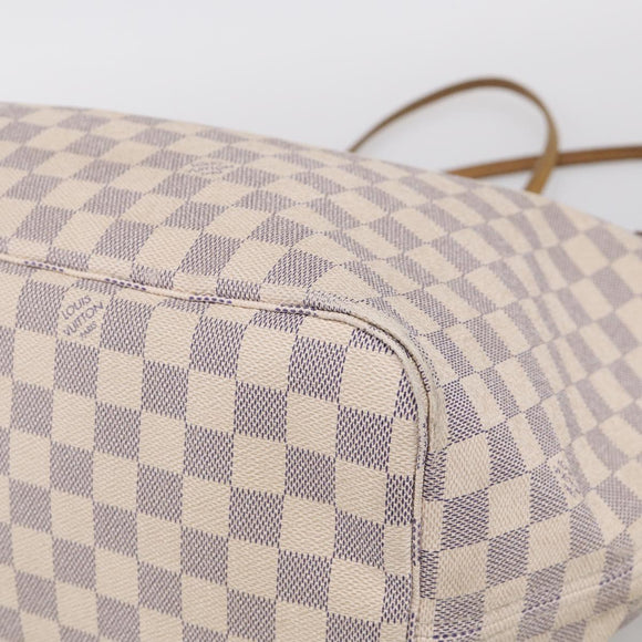 LOUIS VUITTON Damier Azur Neverfull GM Tote Bag N41360 LV Auth 214280A