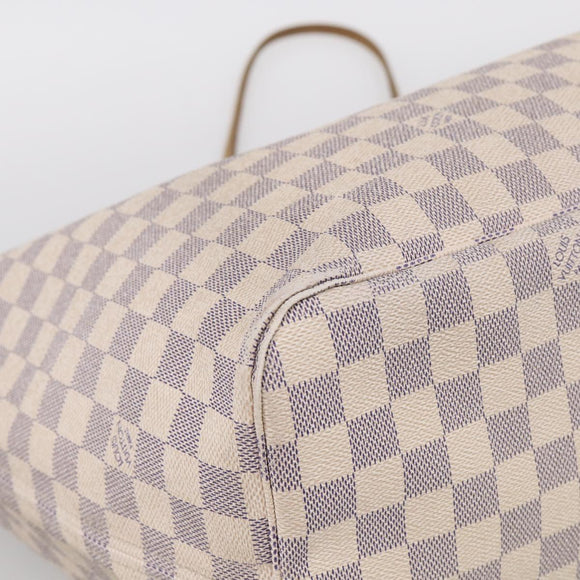 LOUIS VUITTON Damier Azur Neverfull GM Tote Bag N41360 LV Auth 214280A