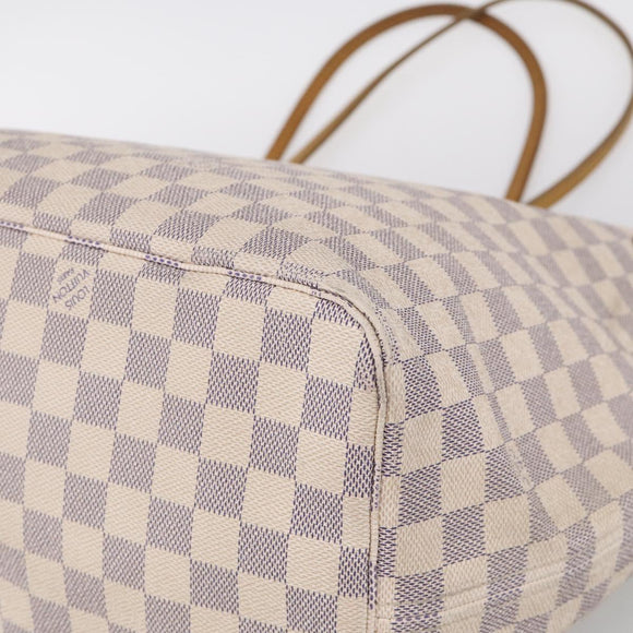 LOUIS VUITTON Damier Azur Neverfull GM Tote Bag N41360 LV Auth 214280A