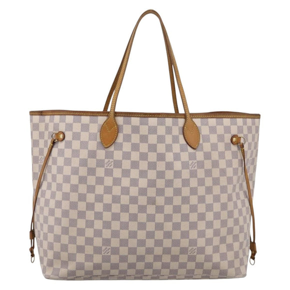 LOUIS VUITTON Damier Azur Neverfull GM Tote Bag N41360 LV Auth 214280A