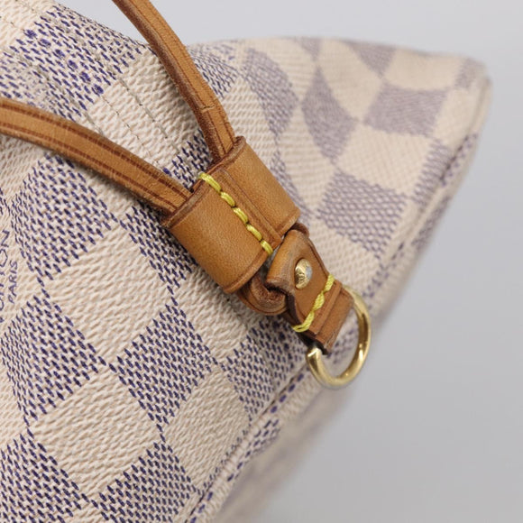 LOUIS VUITTON Damier Azur Neverfull GM Tote Bag N41360 LV Auth 214280A