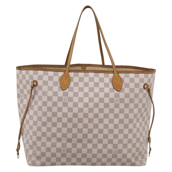 LOUIS VUITTON Damier Azur Neverfull GM Tote Bag N41360 LV Auth 214280A