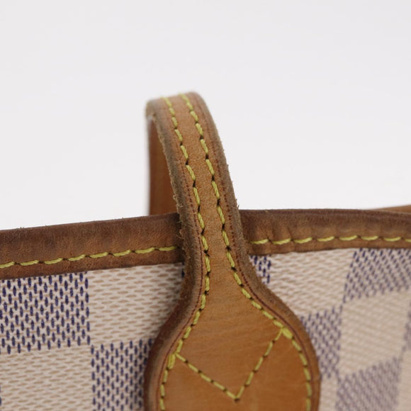 LOUIS VUITTON Damier Azur Neverfull GM Tote Bag N41360 LV Auth 214280A