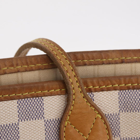 LOUIS VUITTON Damier Azur Neverfull GM Tote Bag N41360 LV Auth 214280A