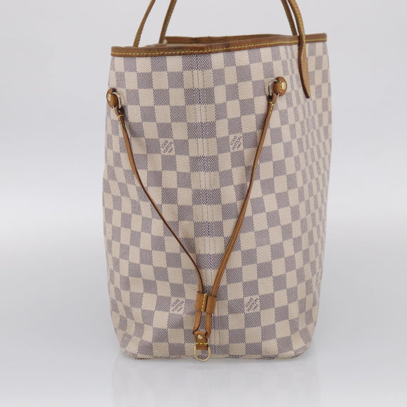 LOUIS VUITTON Damier Azur Neverfull GM Tote Bag N41360 LV Auth 214280A
