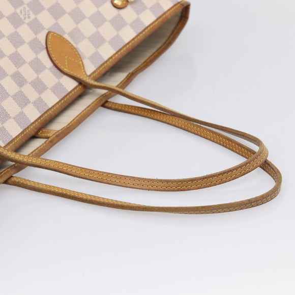 LOUIS VUITTON Damier Azur Neverfull GM Tote Bag N41360 LV Auth 214280A