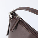 BURBERRY Shoulder Bag Leather Brown Silver Auth 214283A-15