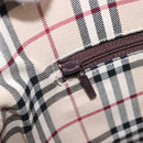 BURBERRY Shoulder Bag Leather Brown Silver Auth 214283A-20