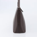 BURBERRY Shoulder Bag Leather Brown Silver Auth 214283A-4