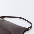 BURBERRY Shoulder Bag Leather Brown Silver Auth 214283A-8
