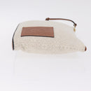LOEWE Repeat Anagram Clutch Bag Canvas Beige Gold Auth 214287M-5