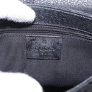 GUCCI GG Canvas Waist Bag Black Silver 131236 Auth 214289A-20