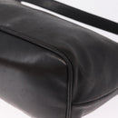 PRADA Shoulder Bag Leather Black Silver Auth 214290V-14