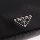 PRADA Shoulder Bag Leather Black Silver Auth 214290V-16
