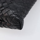 Bottega Veneta INTRECCIATO Shoulder Bag Leather Black Auth 214301A-11
