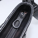 Bottega Veneta INTRECCIATO Shoulder Bag Leather Black Auth 214301A-15