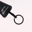 PRADA Hand Pouch Hand Bag Canvas Black Silver Auth 214304V-15