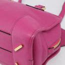 LOEWE Amazona 28 Hand Bag Leather 2way Pink Gold Auth 214312V-12