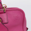 LOEWE Amazona 28 Hand Bag Leather 2way Pink Gold Auth 214312V-18
