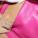 LOEWE Amazona 28 Hand Bag Leather 2way Pink Gold Auth 214312V-26