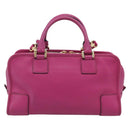 LOEWE Amazona 28 Hand Bag Leather 2way Pink Gold Auth 214312V-3