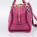 LOEWE Amazona 28 Hand Bag Leather 2way Pink Gold Auth 214312V-4