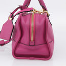 LOEWE Amazona 28 Hand Bag Leather 2way Pink Gold Auth 214312V-5