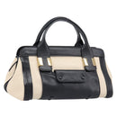 Chloe Hand Bag Leather Ivory Gold Auth 214313-1