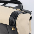 Chloe Hand Bag Leather Ivory Gold Auth 214313-12