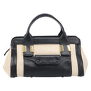 Chloe Hand Bag Leather Ivory Gold Auth 214313-2