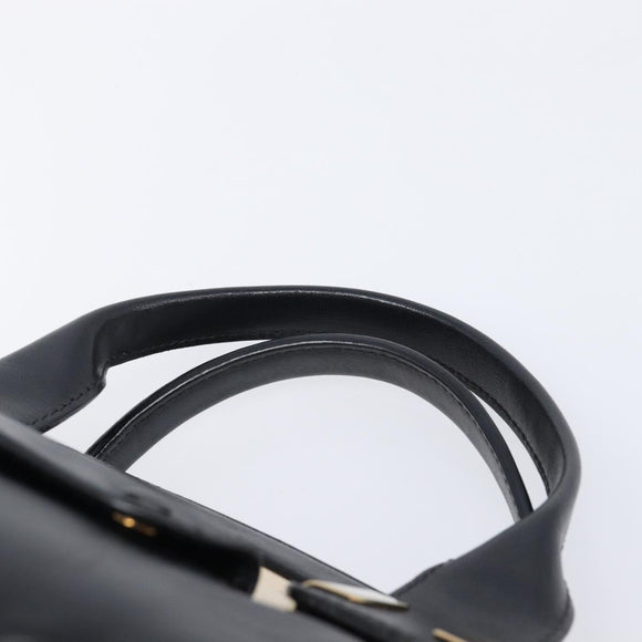 Chloe Hand Bag Leather Ivory Gold Auth 214313