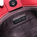 LOEWE Hand Bag Leather Bordeaux Silver Auth 214316A-17