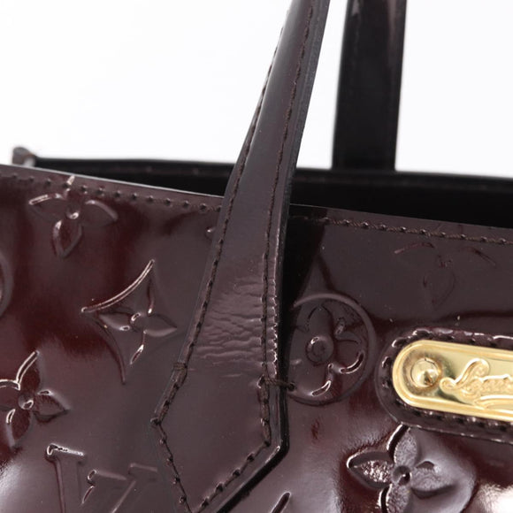 LOUIS VUITTON Monogram Vernis Wilshire PM Bag Amarante M93641 LV Auth 214317A