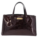 LOUIS VUITTON Monogram Vernis Wilshire PM Bag Amarante M93641 LV Auth 214317A-2