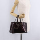 LOUIS VUITTON Monogram Vernis Wilshire PM Bag Amarante M93641 LV Auth 214317A-25
