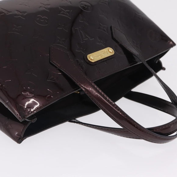 LOUIS VUITTON Monogram Vernis Wilshire PM Bag Amarante M93641 LV Auth 214317A